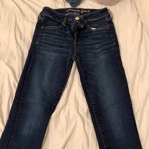 Dark Blue, Size 4, Skinny American Eagle Jeans